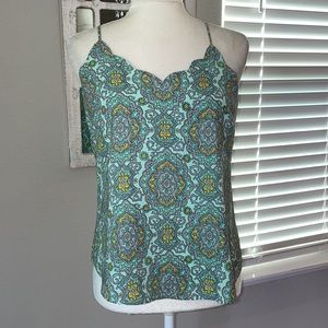 J Crew Rasorback Cami Blouse
